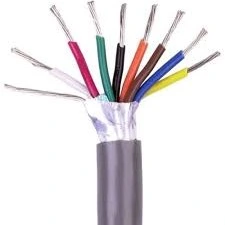 Conductor de cobre IEC, DIN, BS, 450/750 V CA, aislamiento XLPE, blindaje trenzado, cable de control flexible con revestimiento de PVC