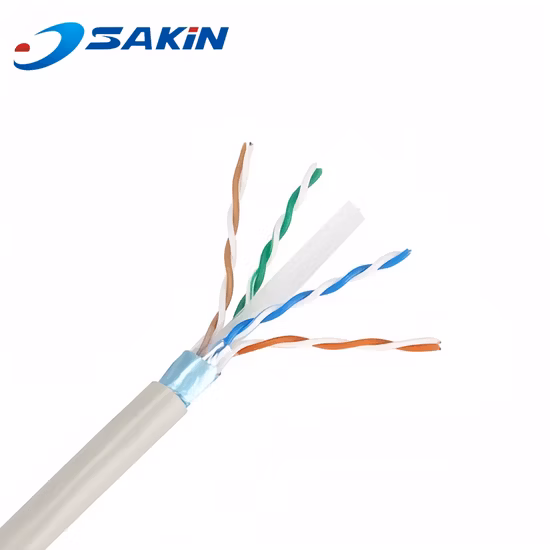Cable de datos de cobre desnudo CAT6 U/UTP, 4