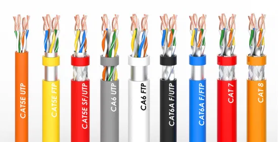 Cable de red de personalización CAT6 CAT6A Cat7 Cat8 UTP SFTP FTP