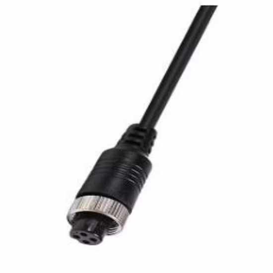 Cable del moldeado de la prenda impermeable M12 del cable del conector pin M12 4 del conector de la aviación del estruendo